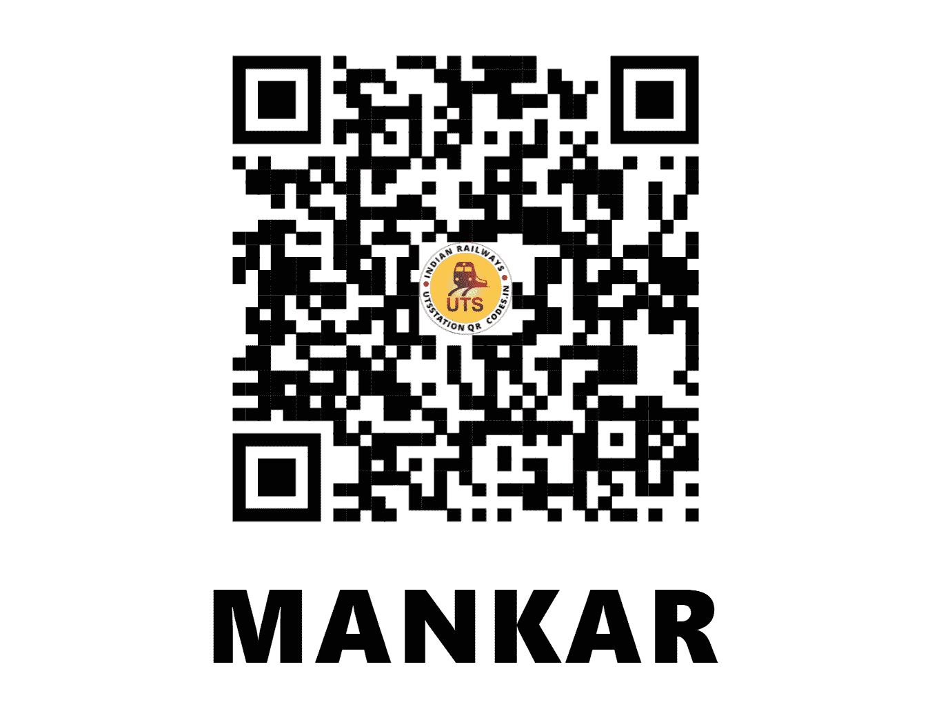 UTS QR Code for MANKAR - MNAE (ER - WEST BENGAL)